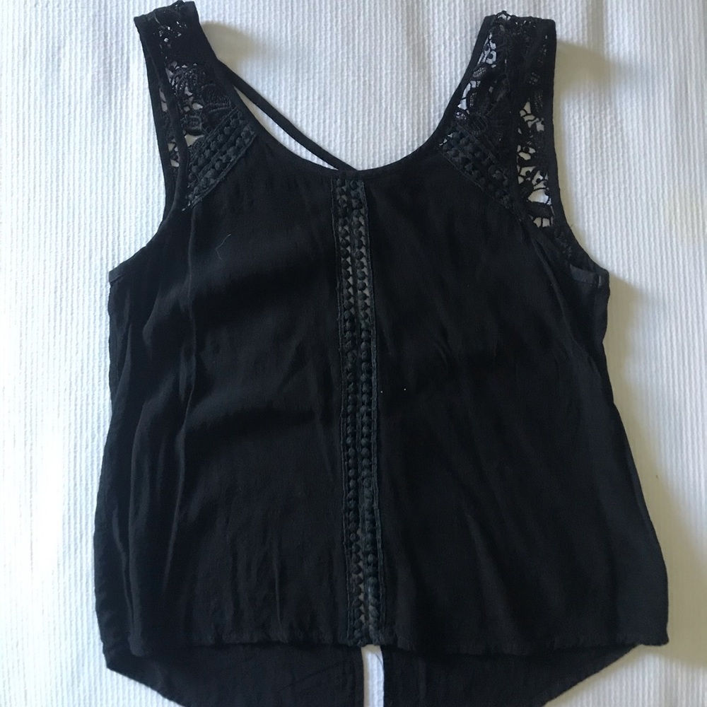Black tank top